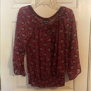 Wet Seal Red Blouse Top